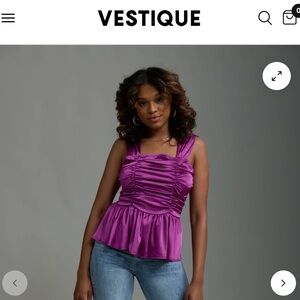 Fun Purple Vestique Top 🍇